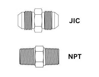 تركيبات JIC وتركيبات NPT